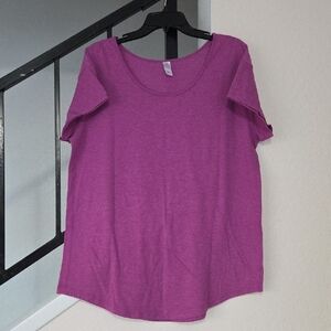 Alternative Women's Purple Short Sleeve Tee Size XXL